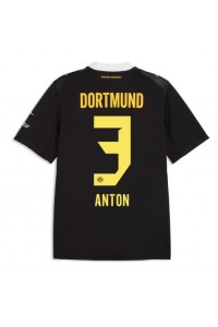 Borussia Dortmund Waldemar Anton #3 Fotballdrakt Borte Klær 2026-27 Korte ermer